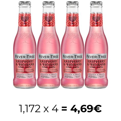 Fever Tree Raspberry Rhubarb 20cl Pack De 4