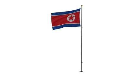 3D Model Pole Flag North Korea TurboSquid 2205872