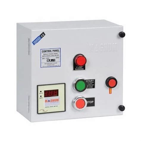 Mild Steel Single Phase Control Panel 220 V Ip Rating Ip40 At Rs