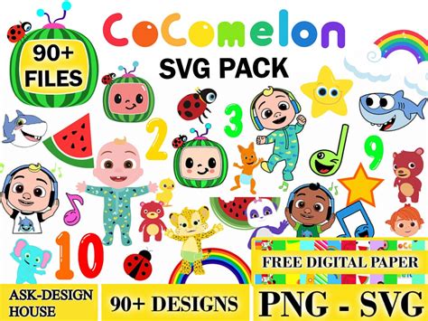 Cocomelon Svg Bundle Cocomelon Png Cocomelon Cocomelon Etsy Italia