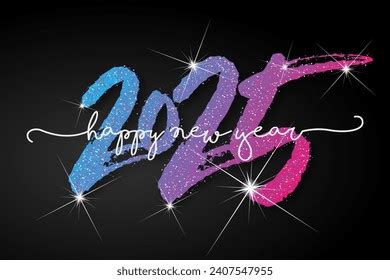 Happy New Year Best Wishes 2025 Stock Vector Royalty Free 2407547955