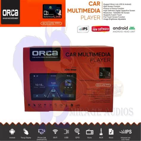 Jual Head Unit Android Orca Adr Eco Lite Inch Di Lapak Mirage