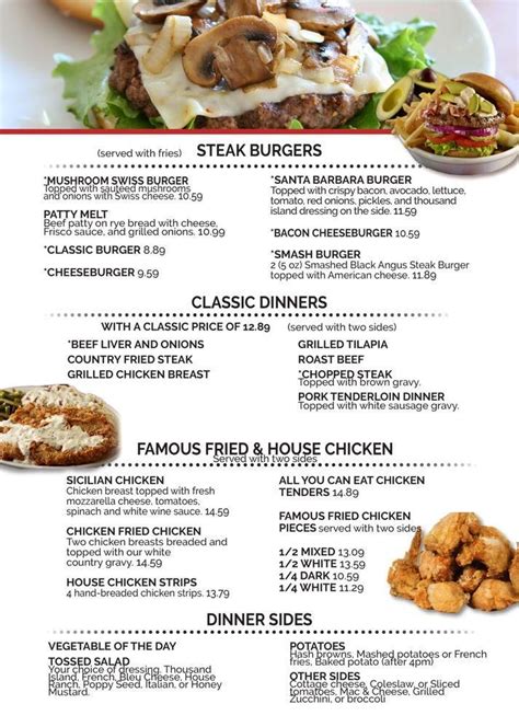 Menu at brothers restaurant, Rapids City