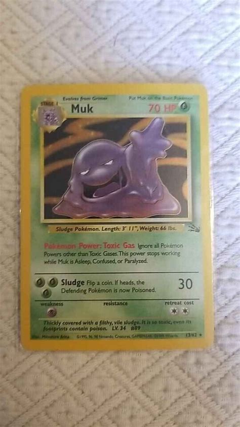 Pok Mon Muk Stage Holo Ebay