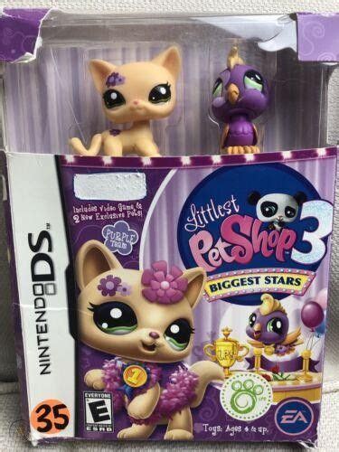 💖🐱🦜littlest Pet Shop New 1961 Shorthair Cat Bird 1962 Nintendo Ds