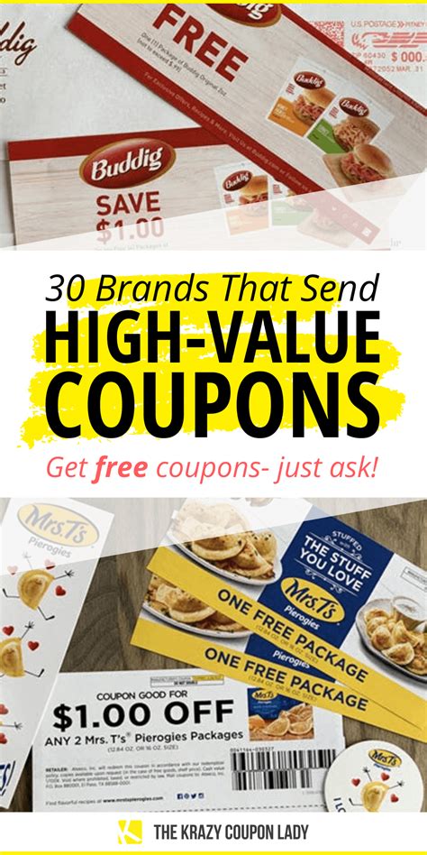 31 Companies That Ll Send You Free High Value Coupons Just Ask