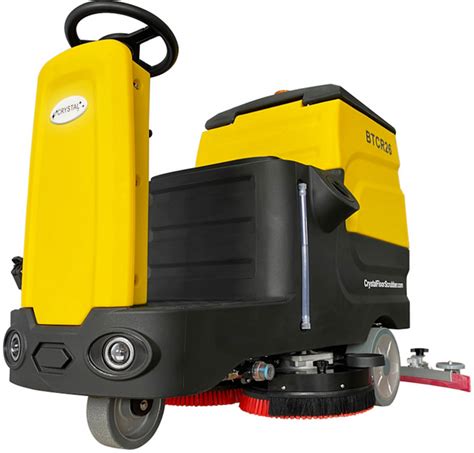 28 30 Gal Ride On Industrial Floor Scrubber With 3 150 Ah Batteries Floor Scrubber Machine