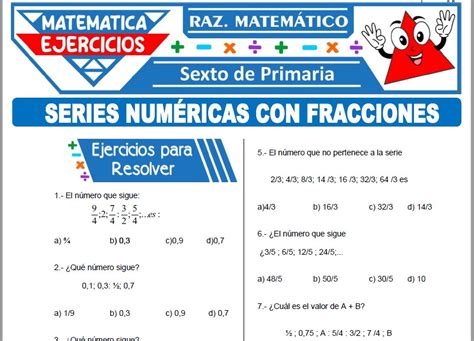 Ejercicios De Razonamiento Matem Tico Para Sexto De Primaria