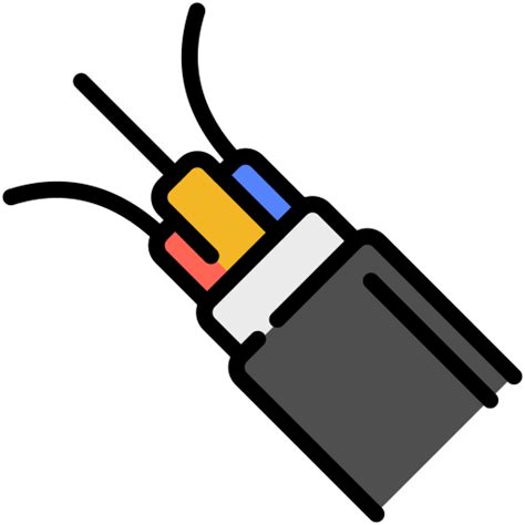 Optical Fiber Free Electronics Icons