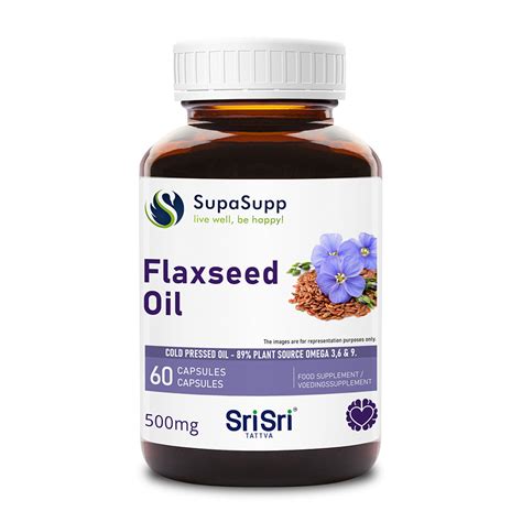 Omega 3 6 9 Flaxseed Oil 500mg Sri Sri Tattva Europe