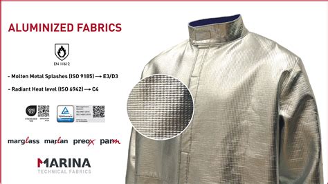 Aluminized Fabrics Radiant Heat Protection Marina Textil