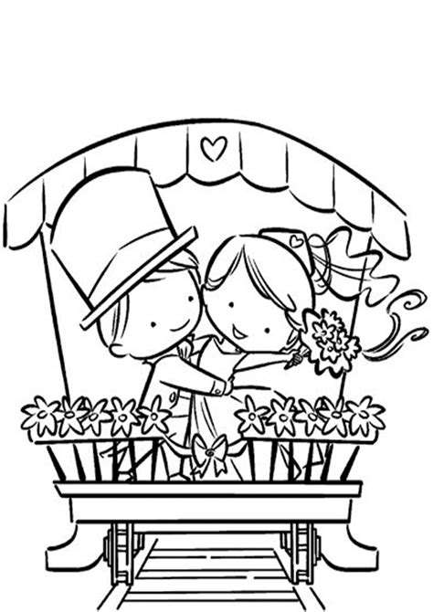 Free And Easy To Print Wedding Coloring Pages Tulamama