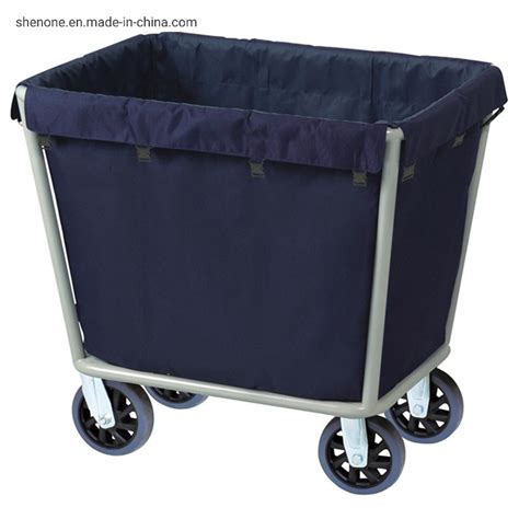 Shenone Hotel Laundry Hamper Trolley Linen Trolley Housekeeping Cart