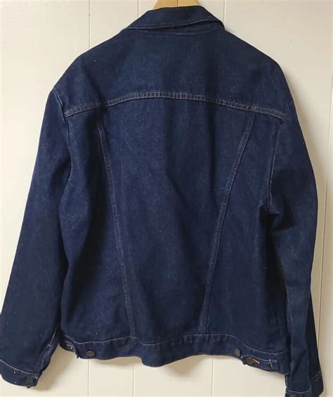 Vintage Maverick Denim Trucker Jacket Made In Usa Men Gem