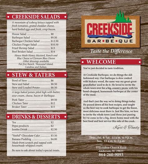 Creekside Bar Be Que Destination BBQ