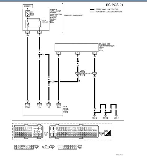 What Is The Wiring Diagram For The Crankshaft On A 2005 Nissan Pathfinder I Have A One A