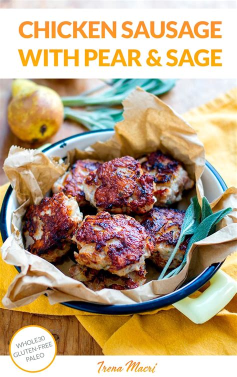 Chicken Sausage Patties With Pear Sage Whole30 Gluten Free