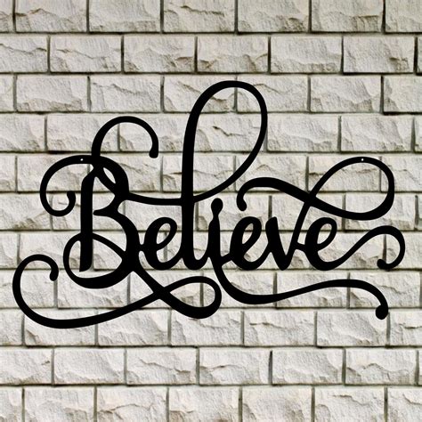 Believe Sign - Handcrafted Seabiscuit Metal Designs