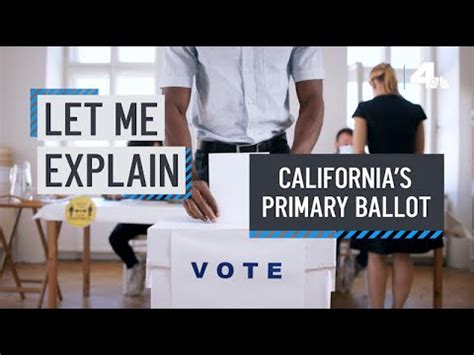 Let Me Explain California S Primary Ballot Nbcla Youtube