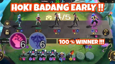 HOKI BADANG EARLY SEKALI ULTI MUSUH RATA MAGIC CHESS MOBILE