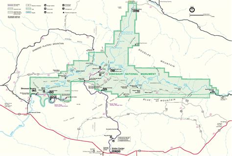 Park Map of Dinosaur National Monument - Full size | Gifex