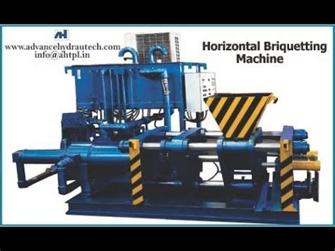 Horizontal Briquetting Machine Puc Making Machine For Turning Borings