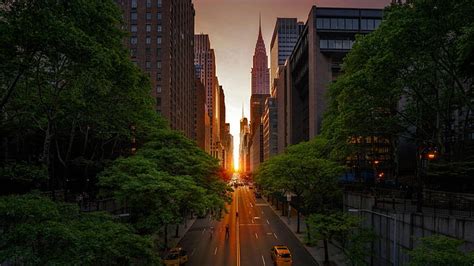 Manhattanhenge 1080P, 2K, 4K, 5K HD wallpapers free download ...