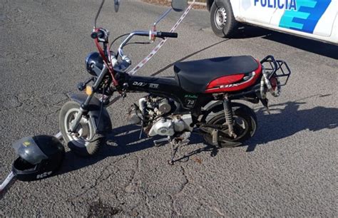 Segundo accidente del día chocaron una moto y una bicicleta Cuarto