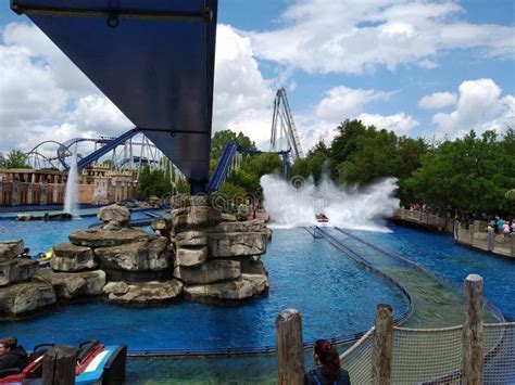 Water Roller Coaster In Europa Park Rust Germany Editorial