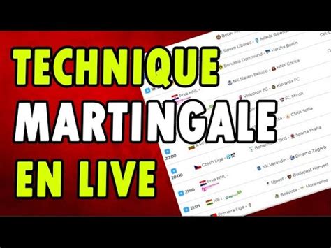 Technique Paris Sportifs Martingale Live Youtube