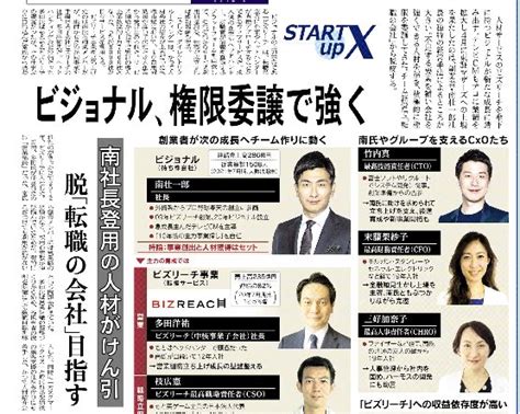 Nikkei Business Daily（日経産業新聞） On Twitter 【24日の紙面】 人材サービスのビズリーチを傘下に持つビ