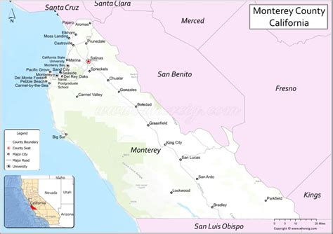 Map of Monterey County, California - Thong Thai Real