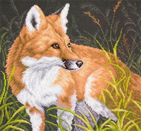 Collection Dart Stamped Cross Stitch Kit 41x41cm Fox