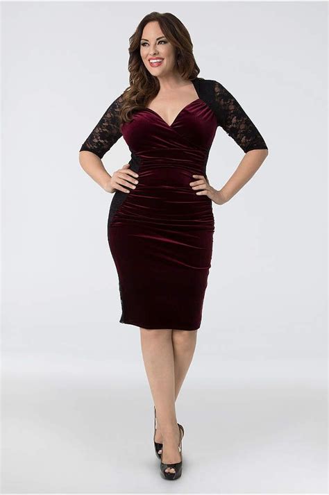 Hourglass Velvet Plus Size Cocktail Dress Ready For Some Va Va Voom This Curve Hu… Plus