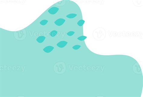 Abstract Blob Shape Corner Decoration Png