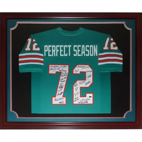 1972 Miami Dolphins Undefeated Team Autographed Perfect Season 72 D