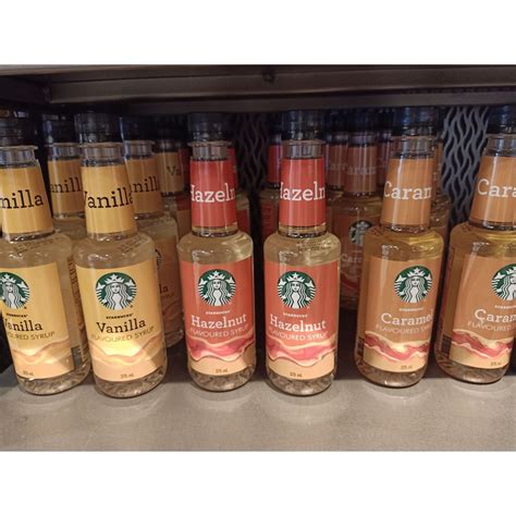 Starbucks Syrups Caramel Hazelnut And Vanilla Shopee Philippines