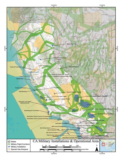 California Air Force Bases Map