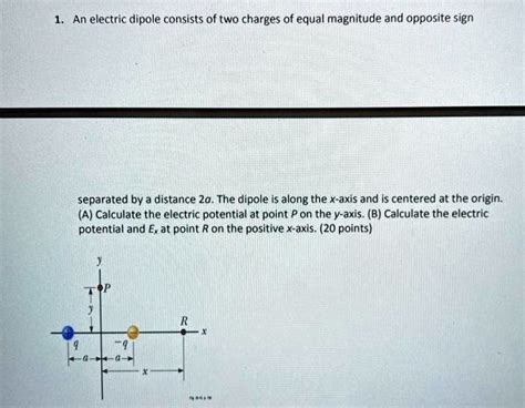 1 An Electric Dipole Consists Of Two Charges Of Equal Magnitude And