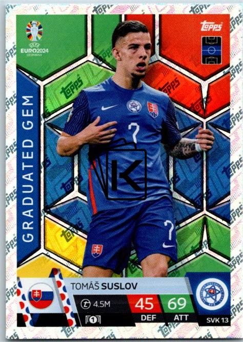 fotbalová karta Topps Match Attax EURO 2024 SVK13 Tomáš Suslov