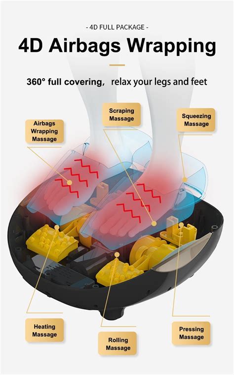 Electronic Phenitech Air Pressure Kneading Removable Cover Foot Massage