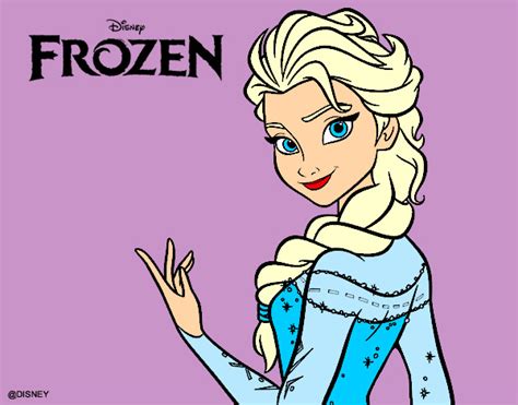 Dibujo De Elsa De Frozen Pintado Por Lulitfm En El Día 05