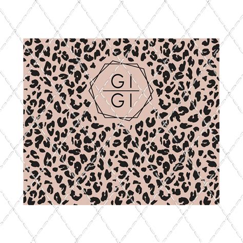 Leopard Gigi Tumbler Sublimation Transfer Ready To Press Etsy