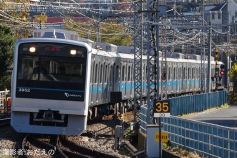 2nd Train 【小田急】3000形3652f3652×8全般検査明け試運転の写真 Topicphotoid84099