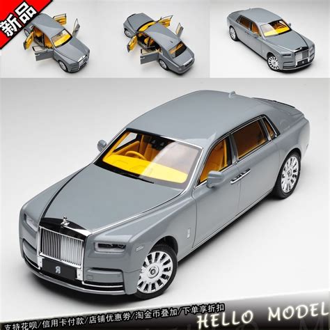 Original Factory 1 18 Rolls Royce Phantom VIII Cement Gray Limited