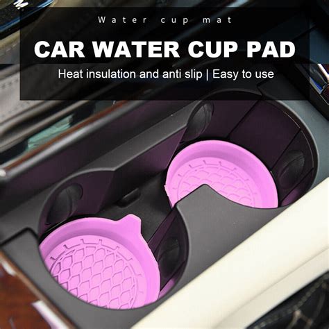 Sift Proof Spill Holder Silicone Non Slip Water Cup Pad Insulated Pink