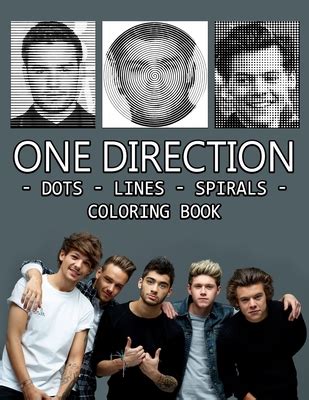 One Direction Dots Lines Spirals Coloring Book Great Gift For Girls