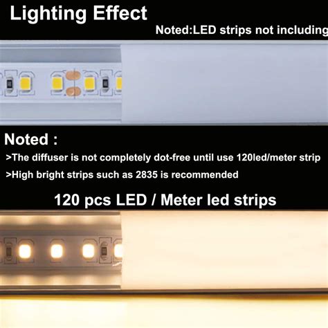 Hunhun 10 Pack 6 6ft 2Meter V Shape LED Aluminum Channel System With