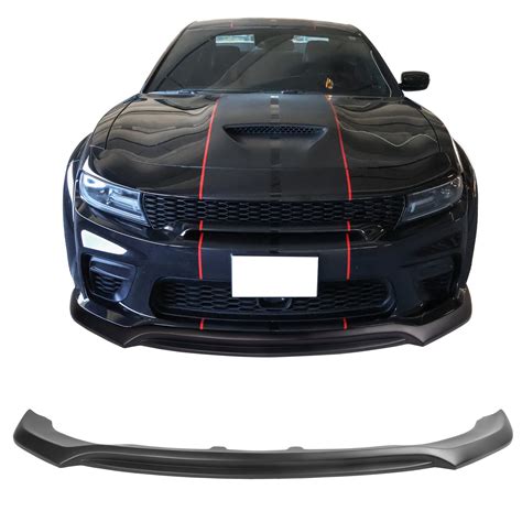 Ikon Motorsports Front Lip Compatible With 2020 2023 Dodge Charger Widebody Sedan 4 Door Ikon V3