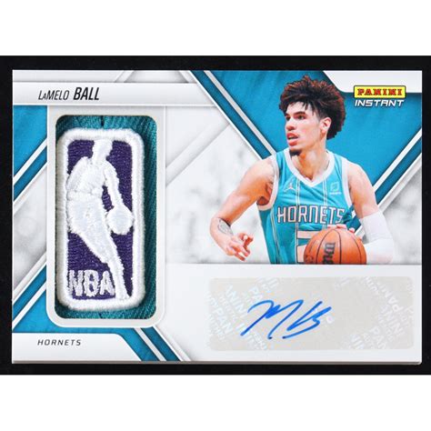 LaMelo Ball 2021-22 Panini Instant NBA Logo Relic Autograph #SSL-14 ...